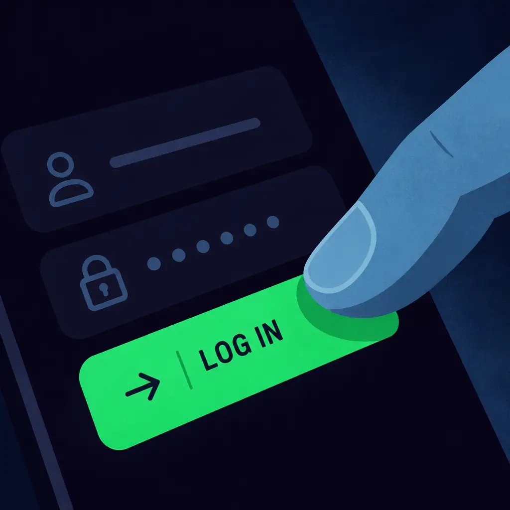 RockySpin Login: sicher zum Konto visual guide for RockySpin Casino